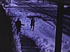 Expérimentations avec la caméra - Séquence filmée au ralenti d'enfants dans la neige