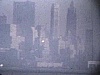 New York dans le brouillard, du bateau