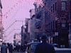 Rue décorée pour Noël 