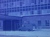 Hiver; extérieur d'un couvent ou un hôpital