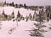 Paysage enneigé autour d'un beau chalet