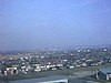 Du toit de l'Hôpital de Saint-Hyacinthe; les rues environnantes, l'aréna, etc.