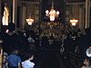Dans l'église; première communion