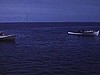 Bateaux de pêche - homards sur l'eau; pêcheurs avec homards