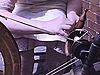 Madame avec un rouet et qui tisse un tapis (puis une vue de Québec et du Château Frontenac) et retour à une femme au rouet qui file la laine