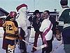 Saint-Pie; Partie de hockey - Mise au jeu par la reine