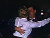 Party; déguisé en redingote et fausse moustache qui danse; gâteau «Bonne année 1958»; table et buffet très élaboré ; ustensiles savamment disposés