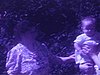 La famille pose dehors (différents panoramiques)