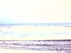 Plage, mer, vagues, madame se fait bronzer sur la plage