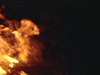 Feu de camp à la campagne