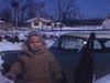 Hiver - bungalow avec gros bancs de neige