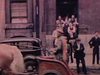 Parade à Montréal: années 30 - char style roman, voiture décorée «Asia» tirée par plusieurs chevaux, cage avec tigres «Allen King Trained Wild Animals», plusieurs animaux sauvages en cage trainés par des chevaux, plusieurs personnes à cheval