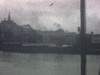 Vue de Québec (Château Frontenac) en 1926, prise d'un bateau-croisière. Coucher de soleil sur l'estuaire du fleuve
